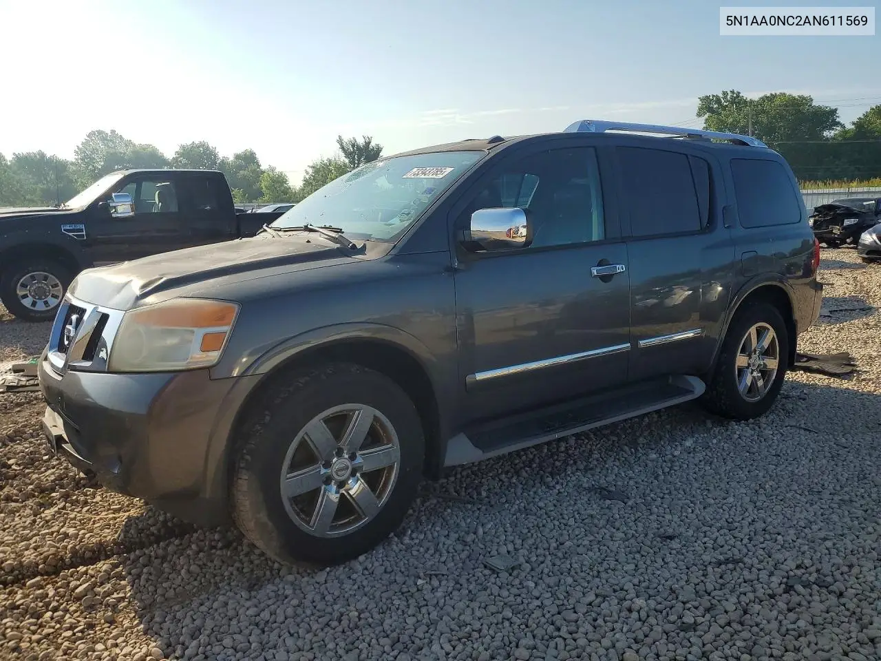 2010 Nissan Armada Se VIN: 5N1AA0NC2AN611569 Lot: 73343785