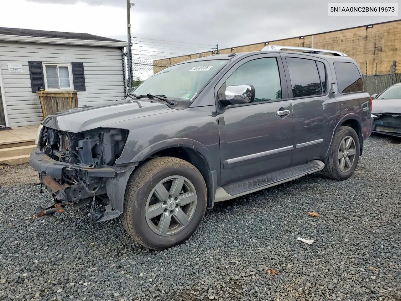 2011 Nissan Armada Sv VIN: 5N1AA0NC2BN619673 Lot: 60169306