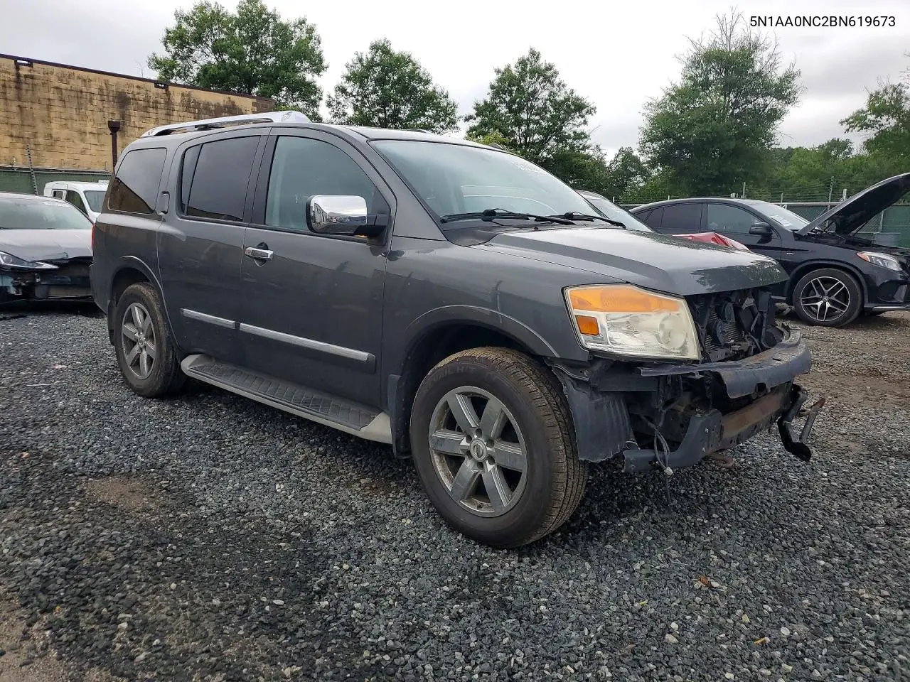 2011 Nissan Armada Sv VIN: 5N1AA0NC2BN619673 Lot: 60169306