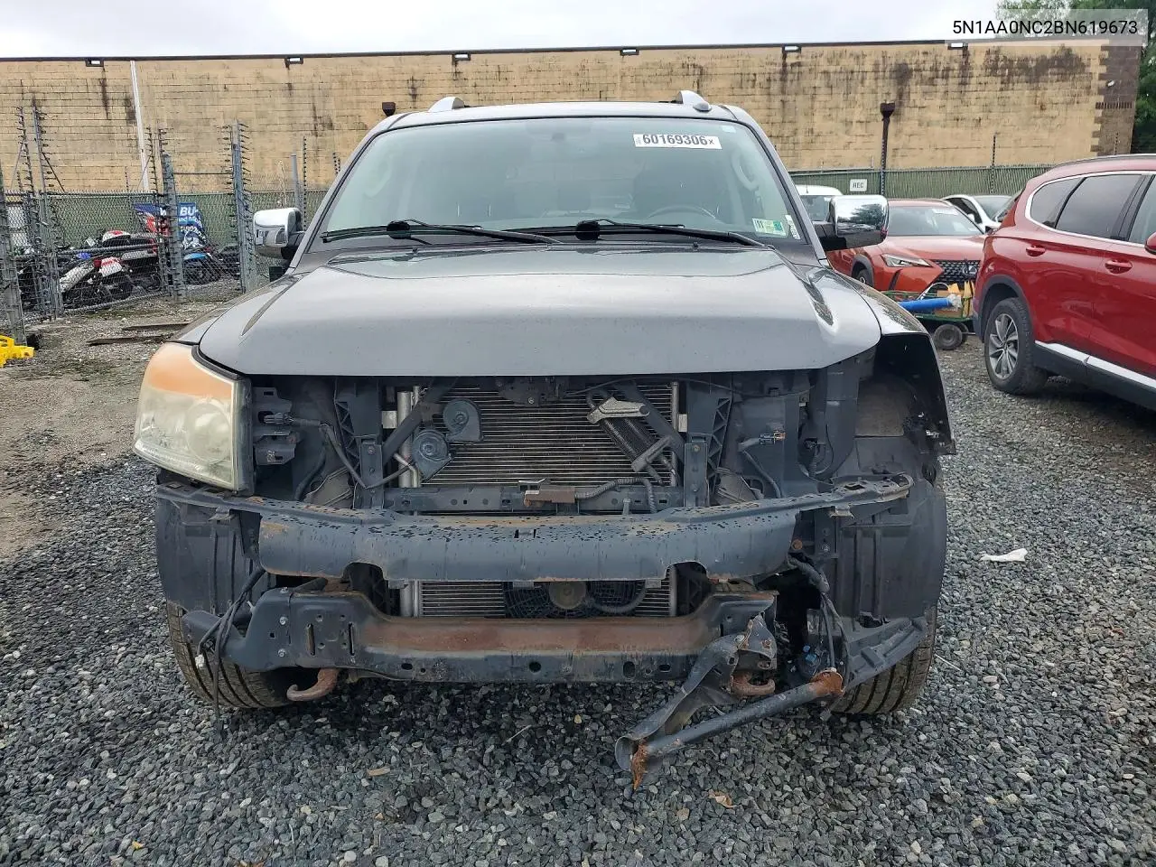 2011 Nissan Armada Sv VIN: 5N1AA0NC2BN619673 Lot: 60169306