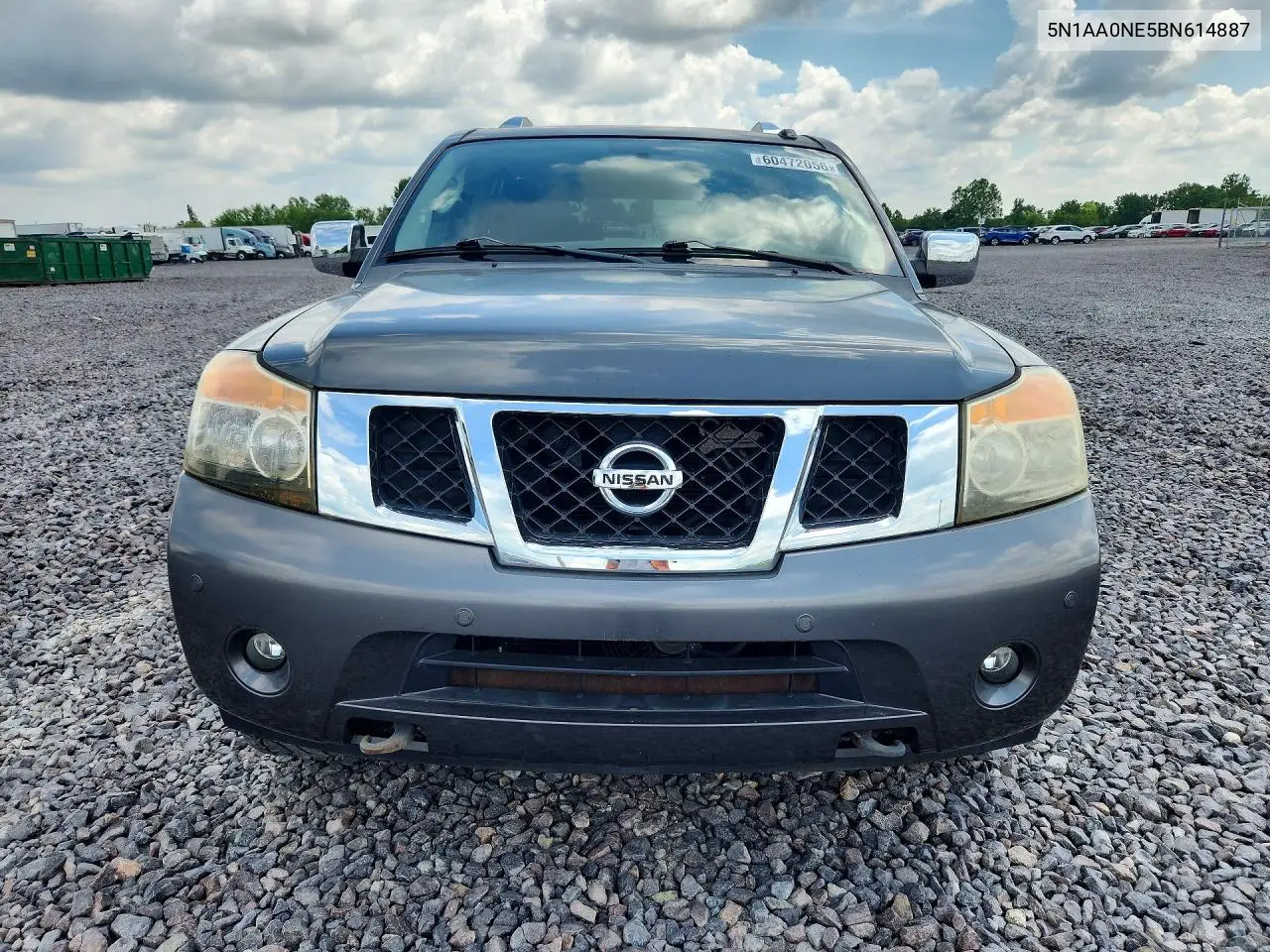 2011 Nissan Armada Platinum VIN: 5N1AA0NE5BN614887 Lot: 60472056