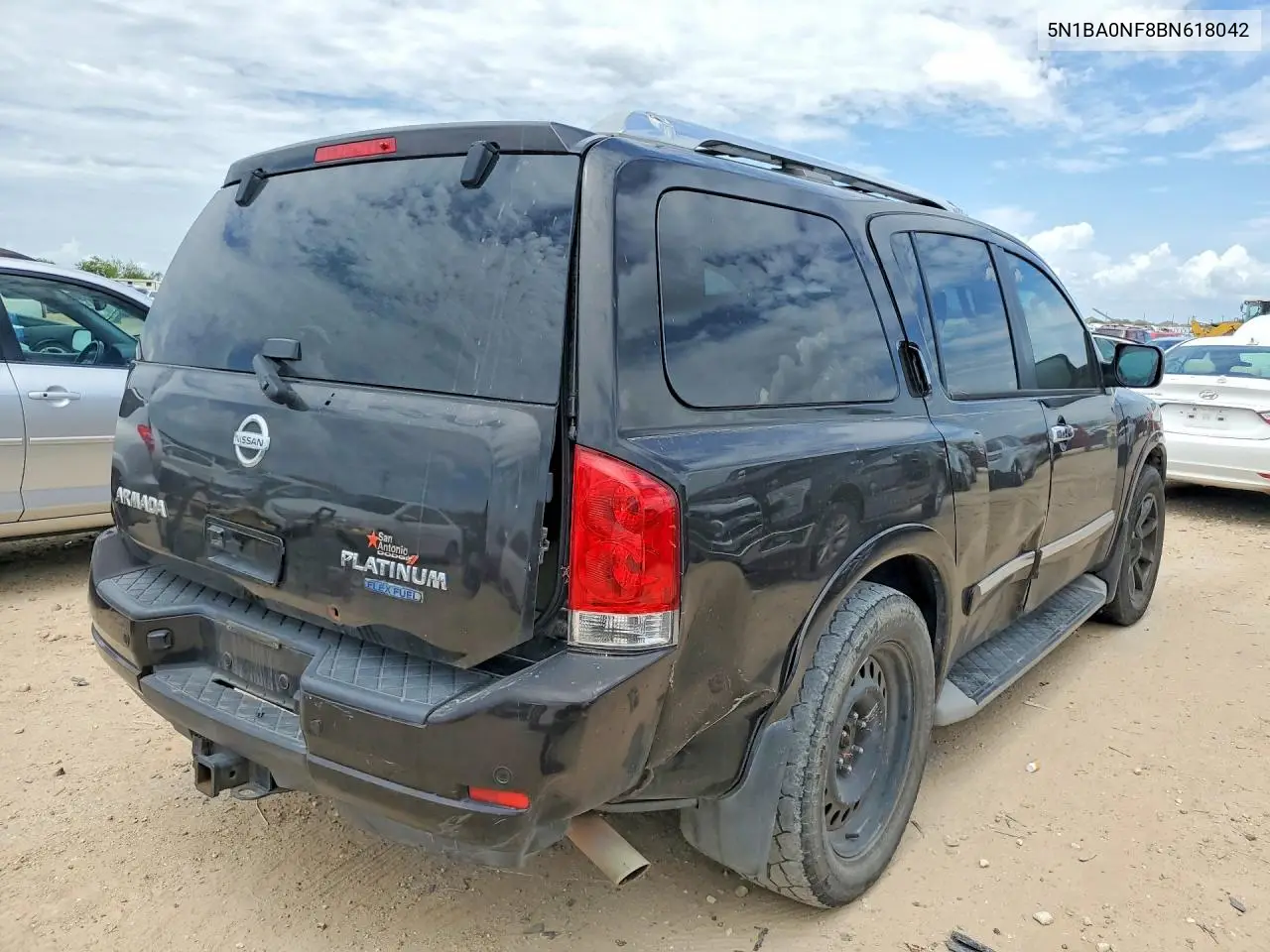 2011 Nissan Armada Platinum VIN: 5N1BA0NF8BN618042 Lot: 60569416