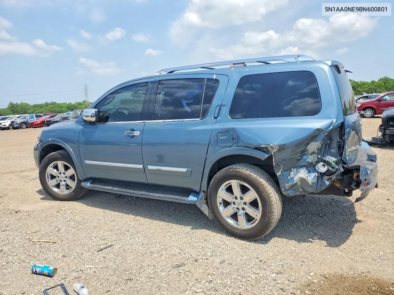 2011 Nissan Armada Platinum VIN: 5N1AA0NE9BN600801 Lot: 61162006