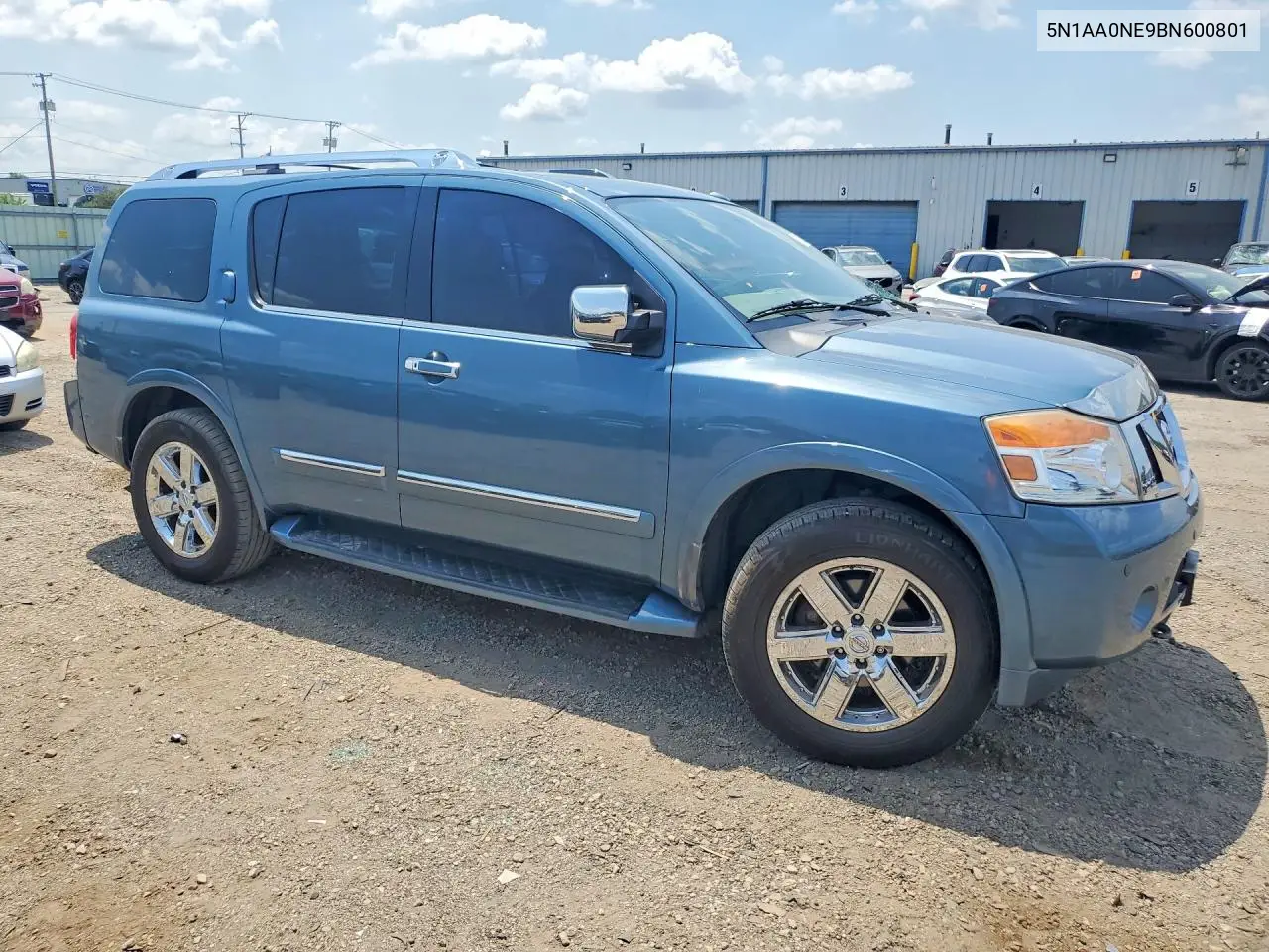 2011 Nissan Armada Platinum VIN: 5N1AA0NE9BN600801 Lot: 61162006