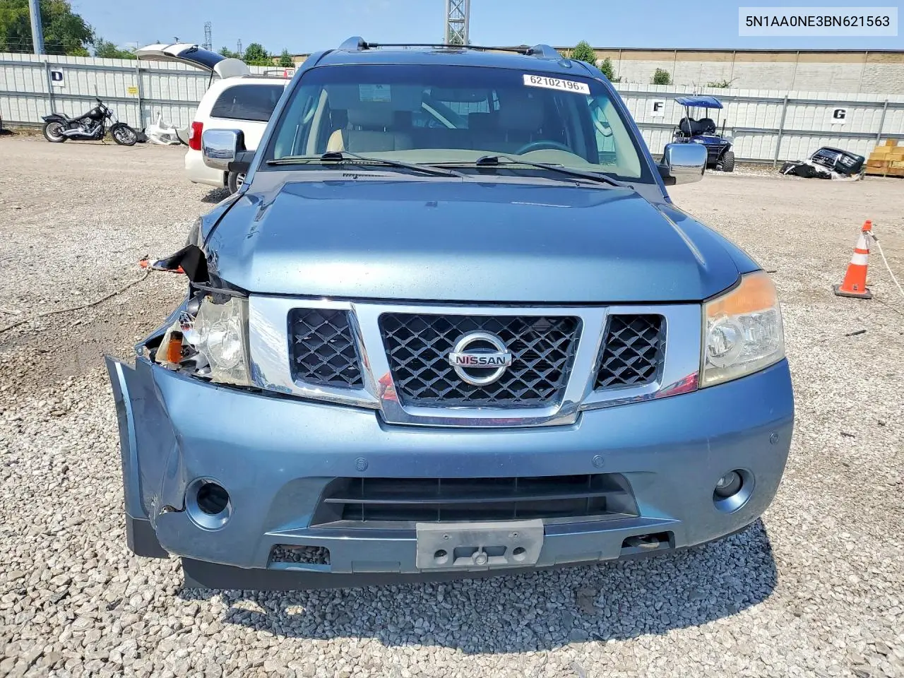 2011 Nissan Armada Platinum VIN: 5N1AA0NE3BN621563 Lot: 62102196