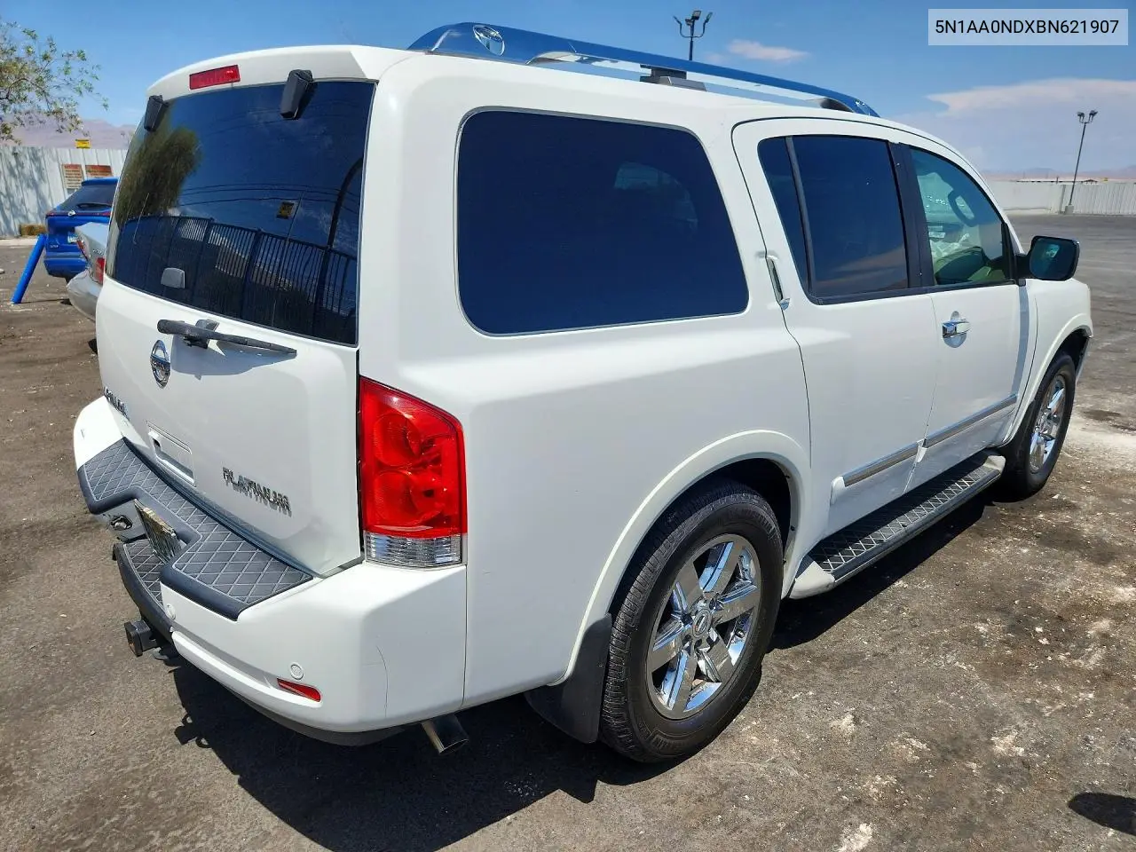 2011 Nissan Armada Sv VIN: 5N1AA0NDXBN621907 Lot: 62159126