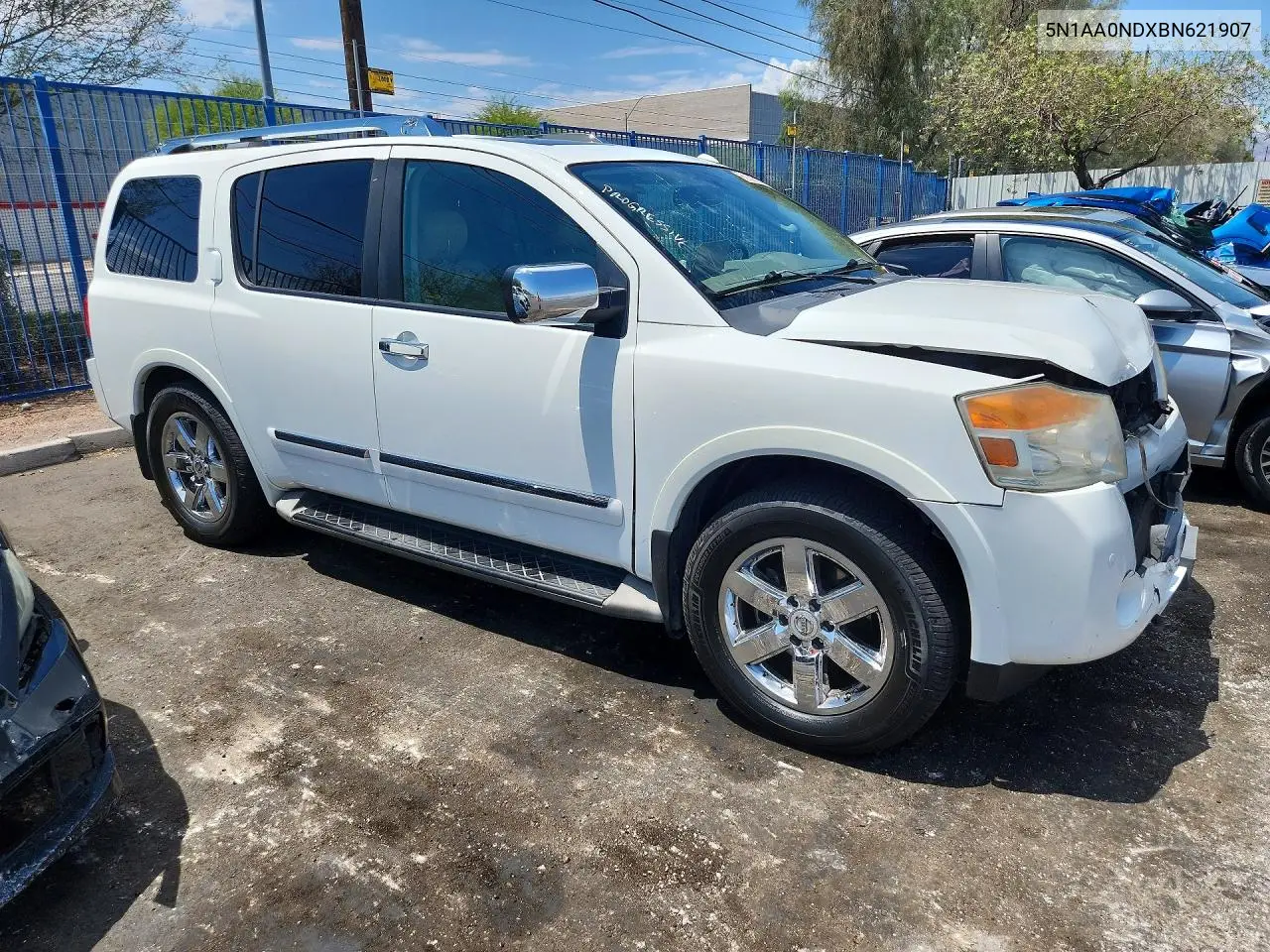 2011 Nissan Armada Sv VIN: 5N1AA0NDXBN621907 Lot: 62159126