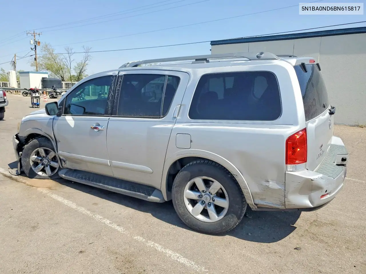 2011 Nissan Armada Sv VIN: 5N1BA0ND6BN615817 Lot: 85628175