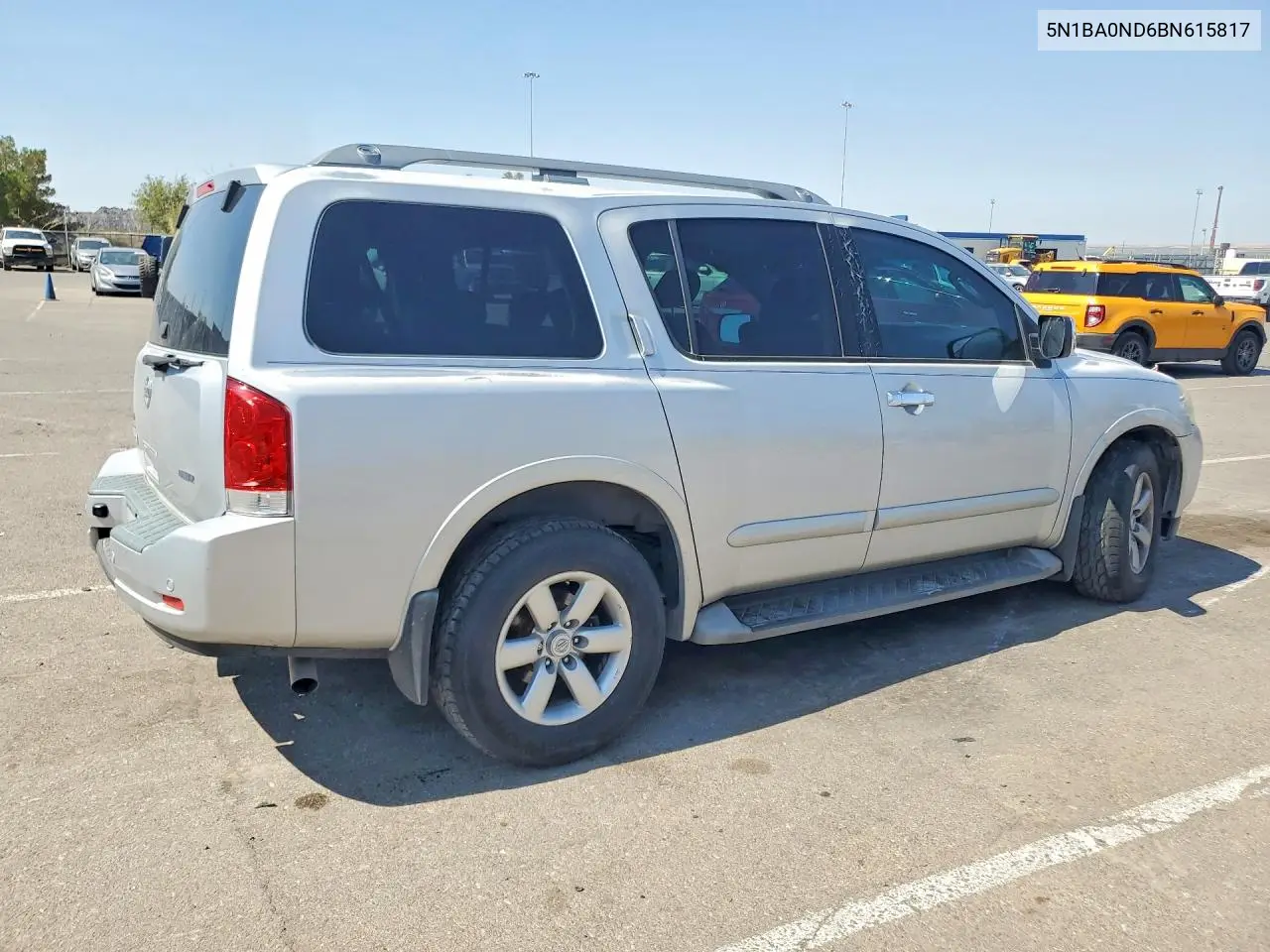 2011 Nissan Armada Sv VIN: 5N1BA0ND6BN615817 Lot: 85628175