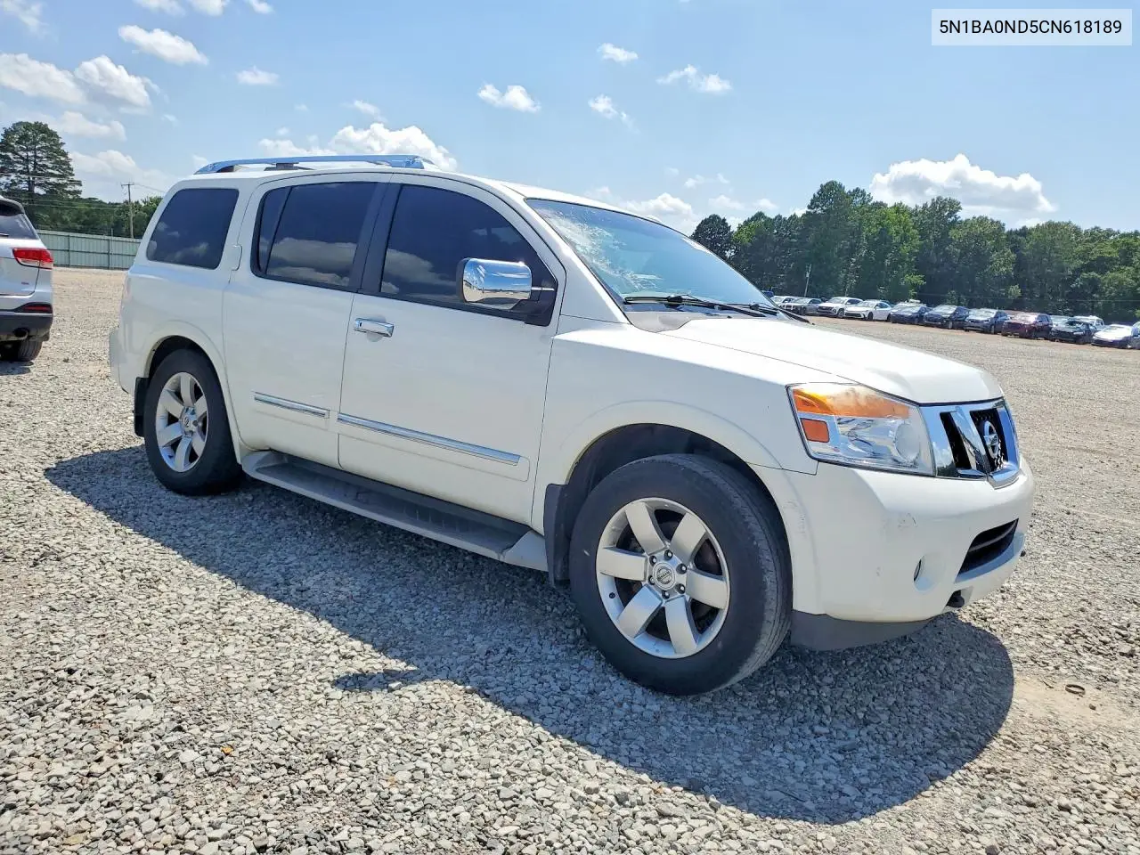 2012 Nissan Armada Sv VIN: 5N1BA0ND5CN618189 Lot: 56673866