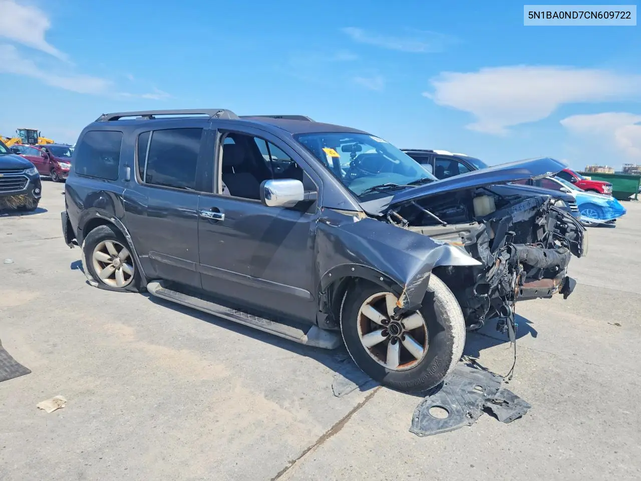 2012 Nissan Armada Sv VIN: 5N1BA0ND7CN609722 Lot: 59894906