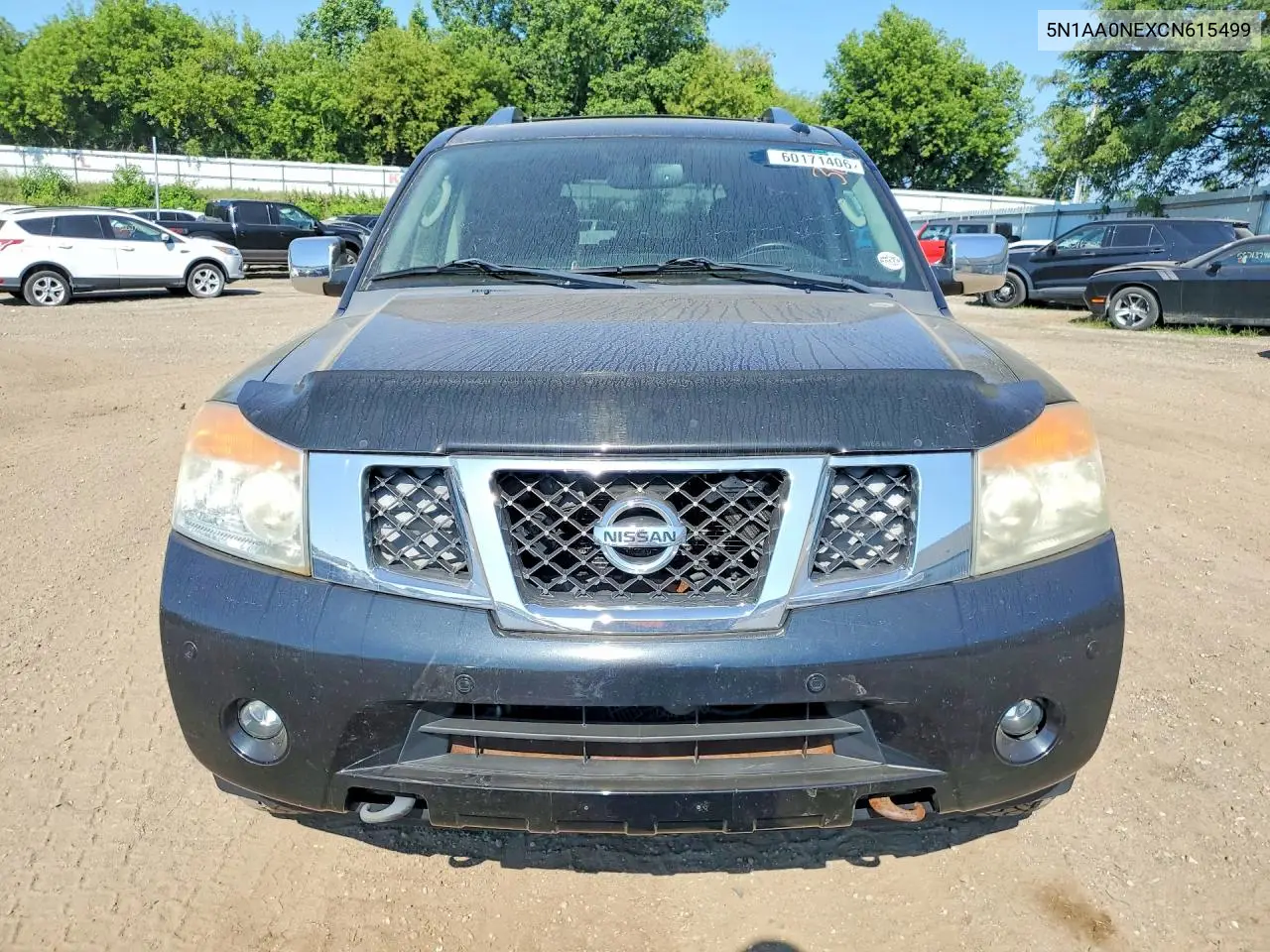 2012 Nissan Armada Platinum VIN: 5N1AA0NEXCN615499 Lot: 60171406