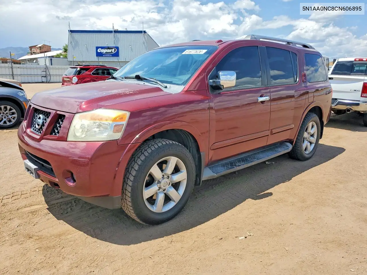 2012 Nissan Armada Sv VIN: 5N1AA0NC8CN606895 Lot: 61677626