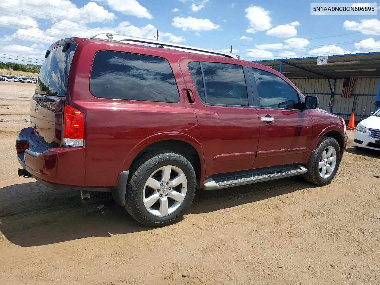 2012 Nissan Armada Sv VIN: 5N1AA0NC8CN606895 Lot: 61677626