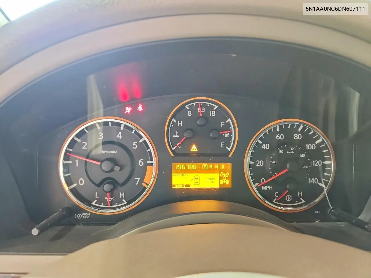 2013 Nissan Armada Sv VIN: 5N1AA0NC6DN607111 Lot: 60139226