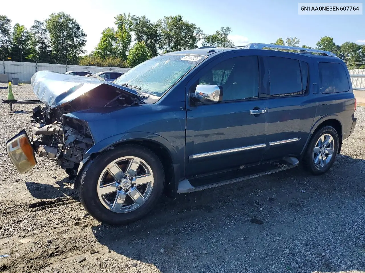2014 Nissan Armada Platinum VIN: 5N1AA0NE3EN607764 Lot: 60961226