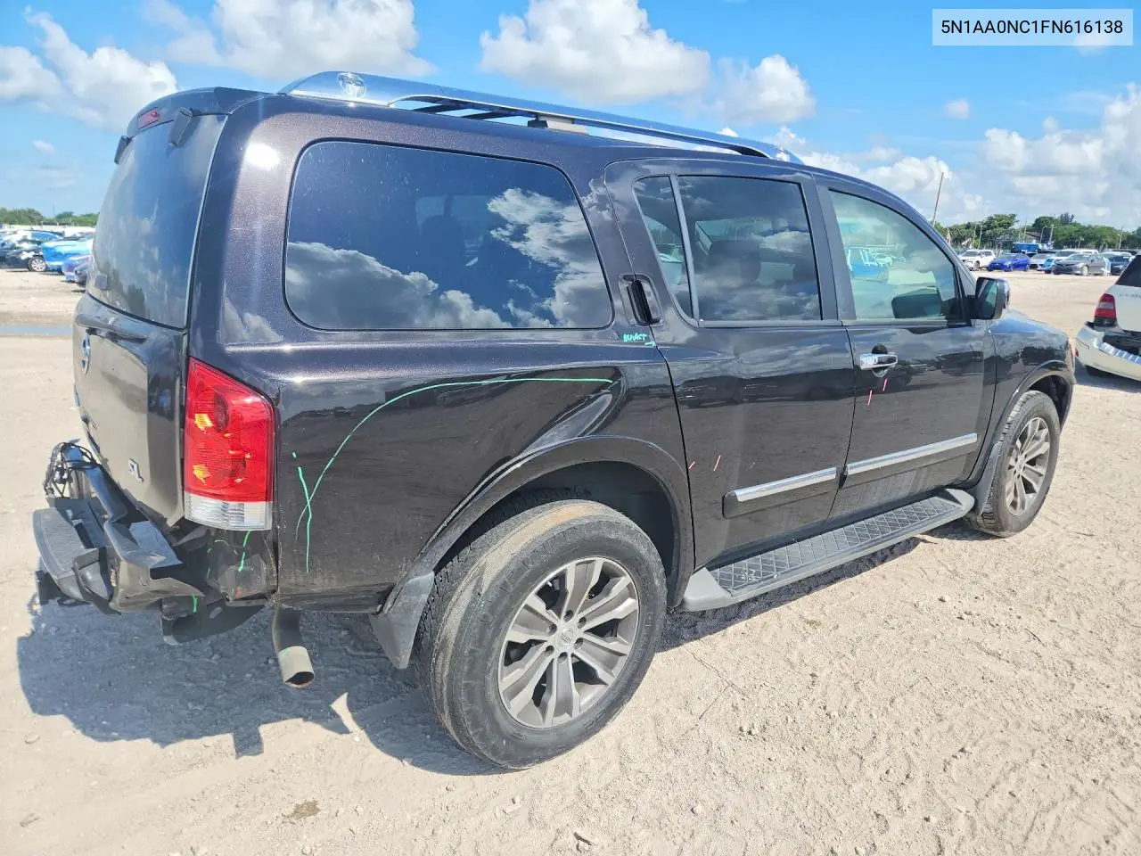2015 Nissan Armada Sl VIN: 5N1AA0NC1FN616138 Lot: 57523236
