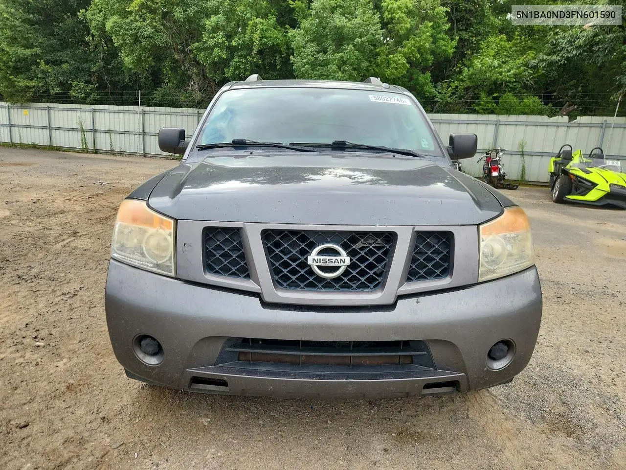 2015 Nissan Armada Sv VIN: 5N1BA0ND3FN601590 Lot: 58022746