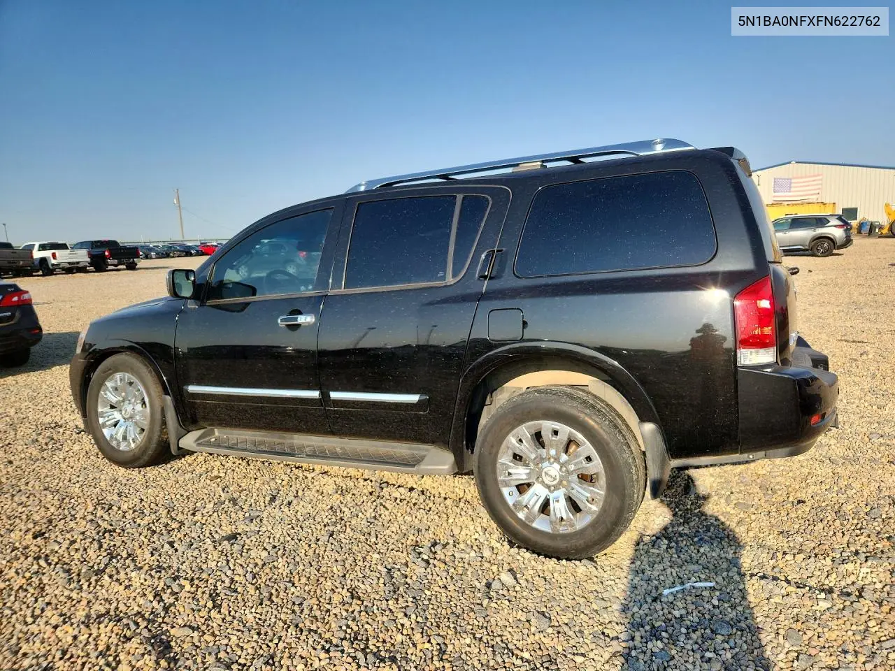 2015 Nissan Armada Platinum VIN: 5N1BA0NFXFN622762 Lot: 59890196