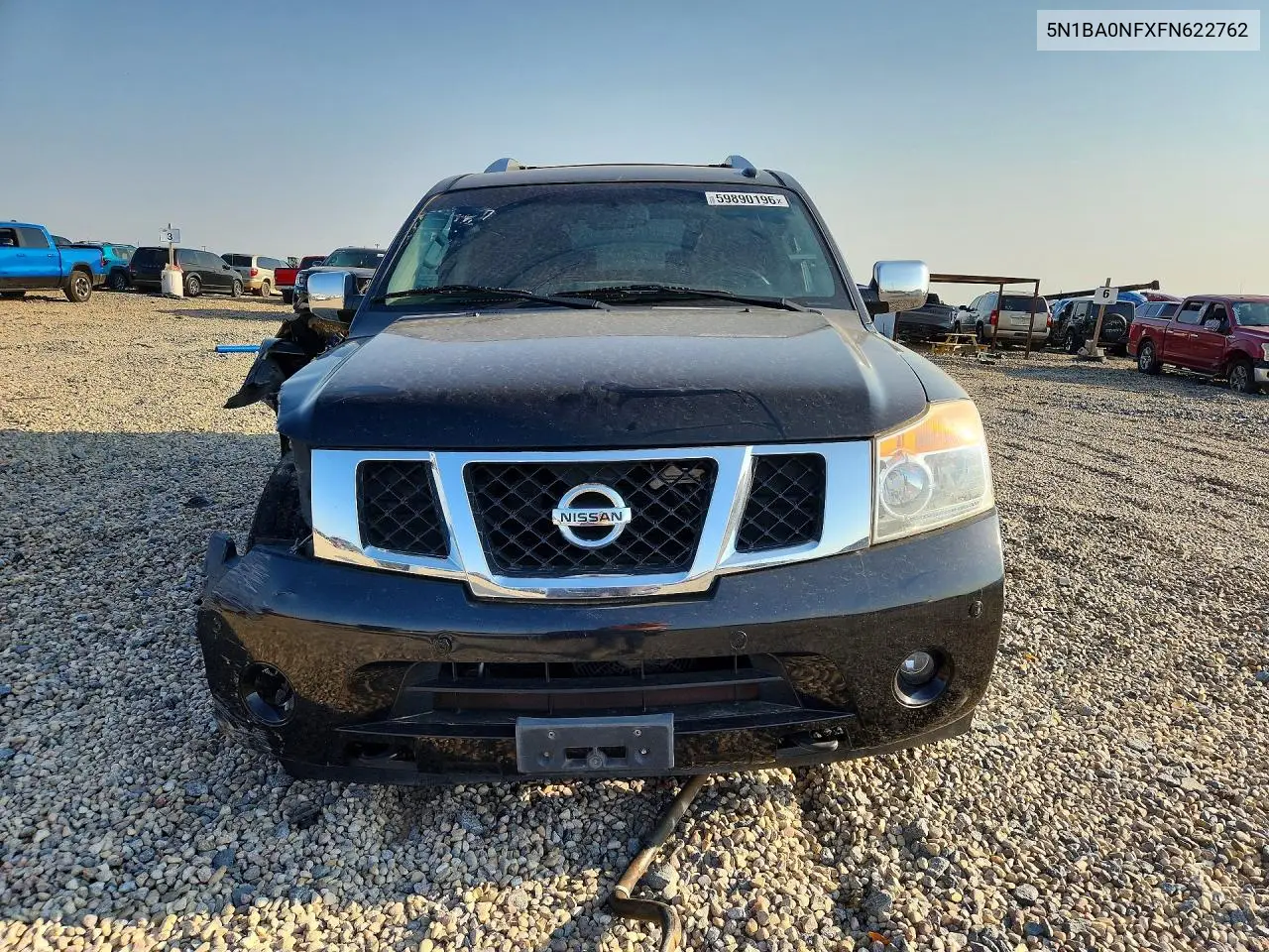 2015 Nissan Armada Platinum VIN: 5N1BA0NFXFN622762 Lot: 59890196