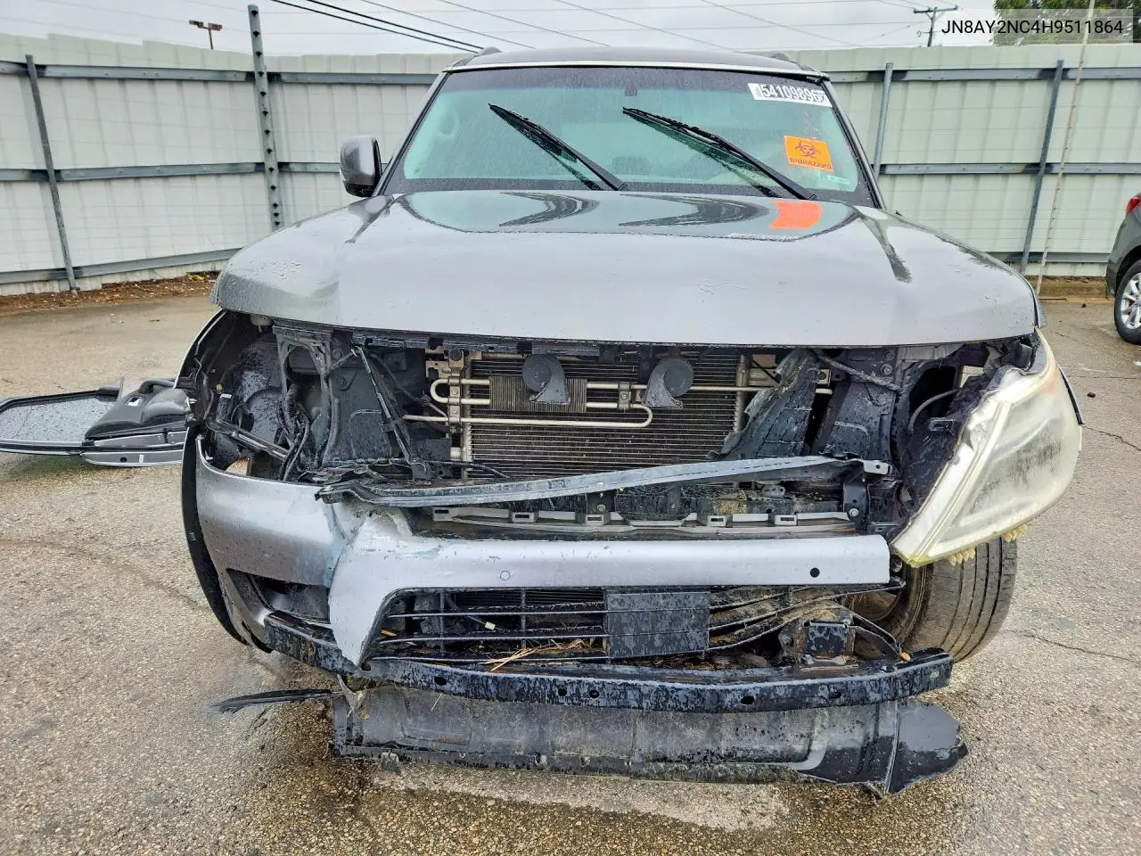 2017 Nissan Armada Sv VIN: JN8AY2NC4H9511864 Lot: 54109896