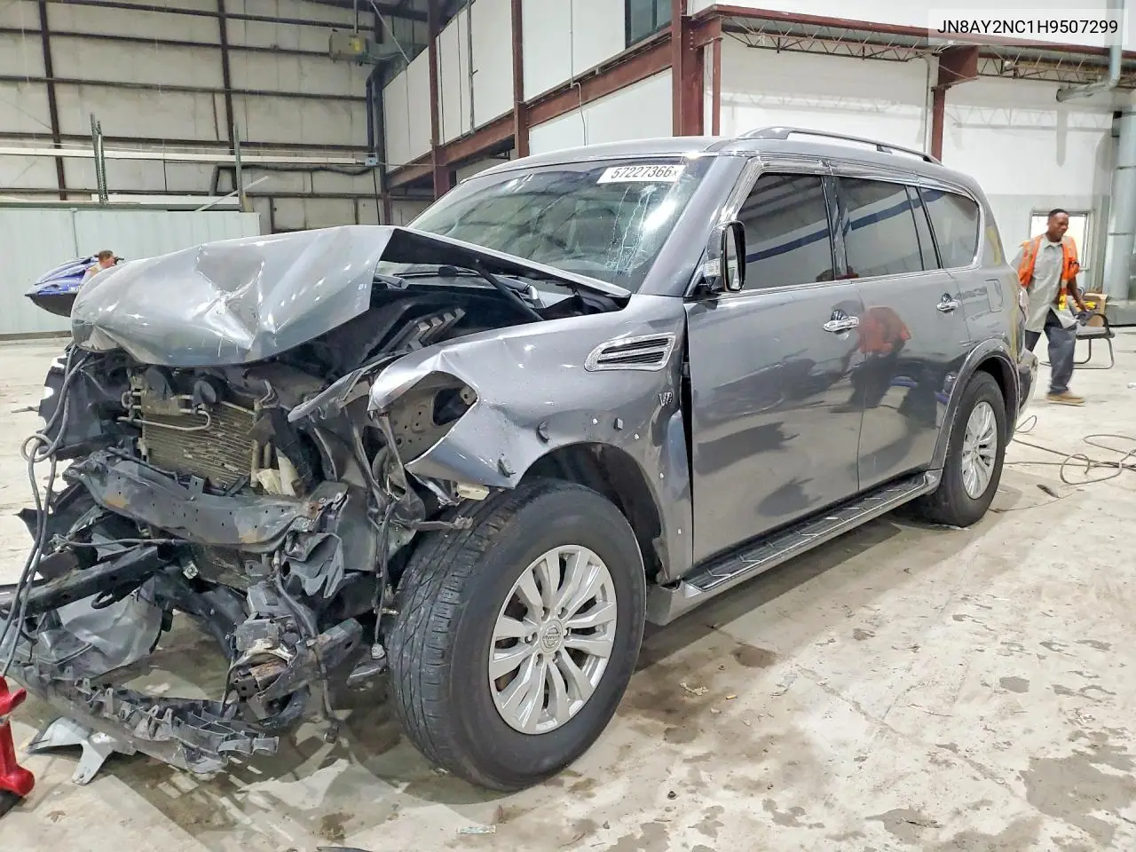 2017 Nissan Armada Sv VIN: JN8AY2NC1H9507299 Lot: 57227366