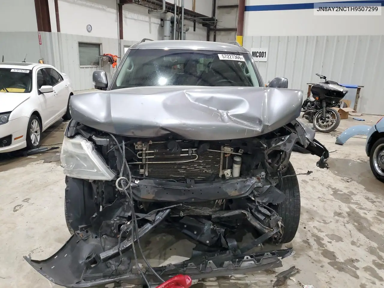 2017 Nissan Armada Sv VIN: JN8AY2NC1H9507299 Lot: 57227366