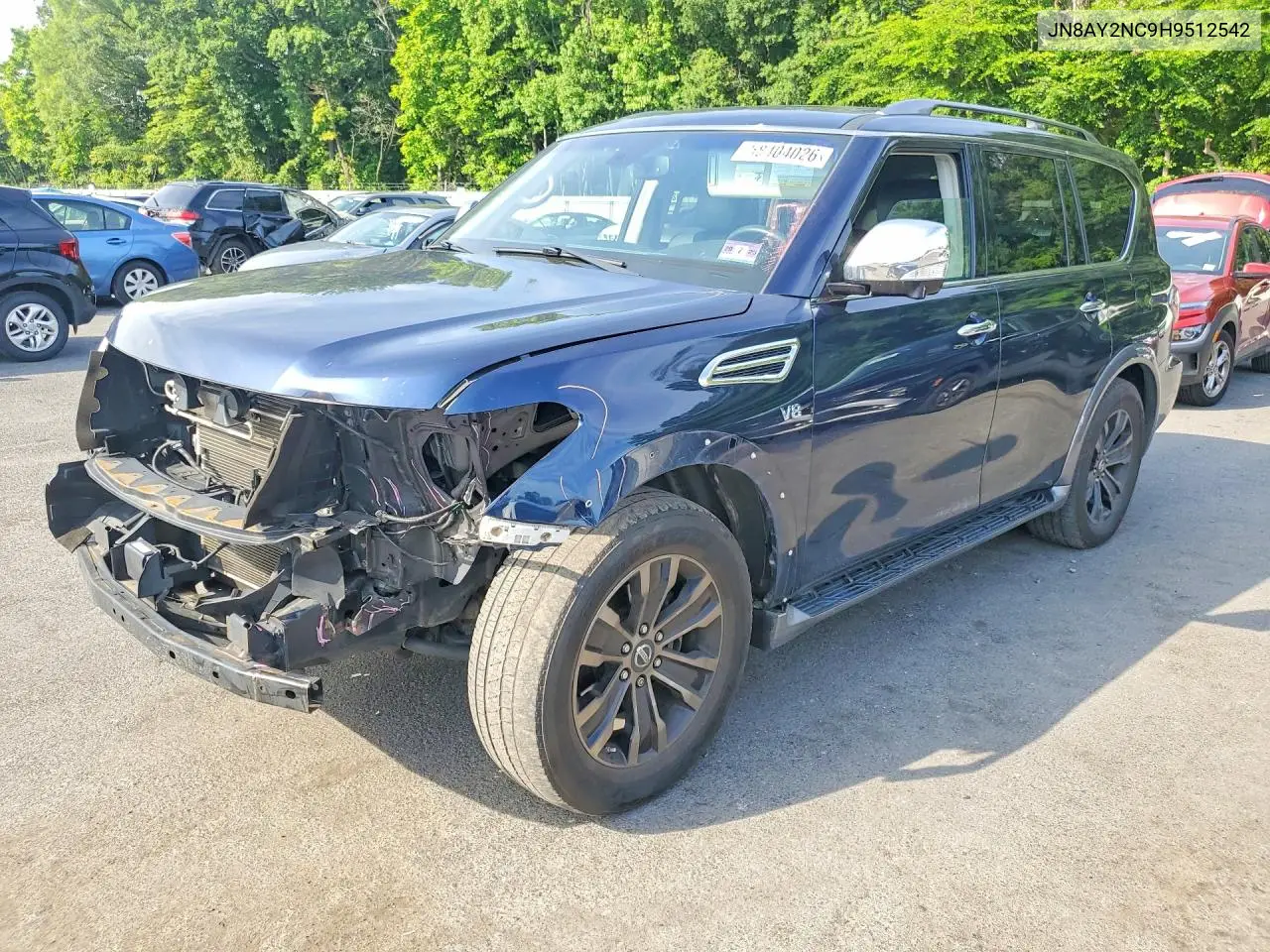 2017 Nissan Armada Platinum VIN: JN8AY2NC9H9512542 Lot: 58404026