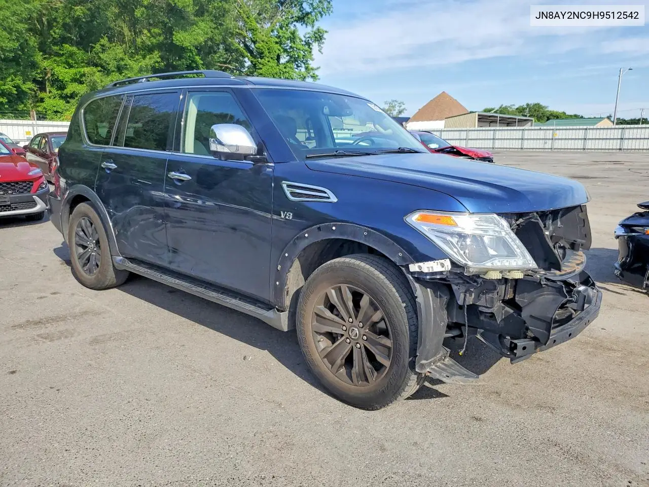 2017 Nissan Armada Platinum VIN: JN8AY2NC9H9512542 Lot: 58404026