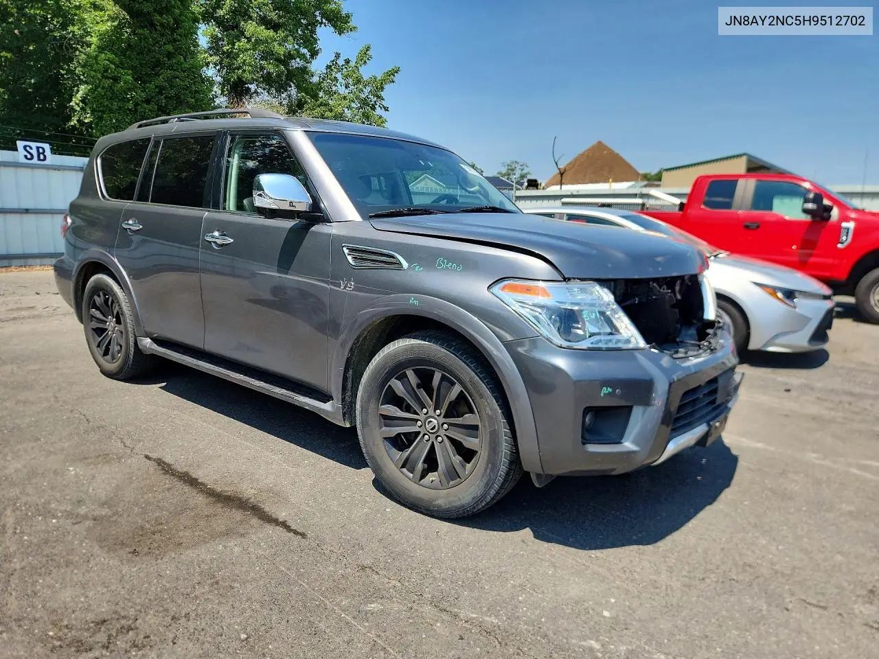 2017 Nissan Armada Platinum VIN: JN8AY2NC5H9512702 Lot: 58871326