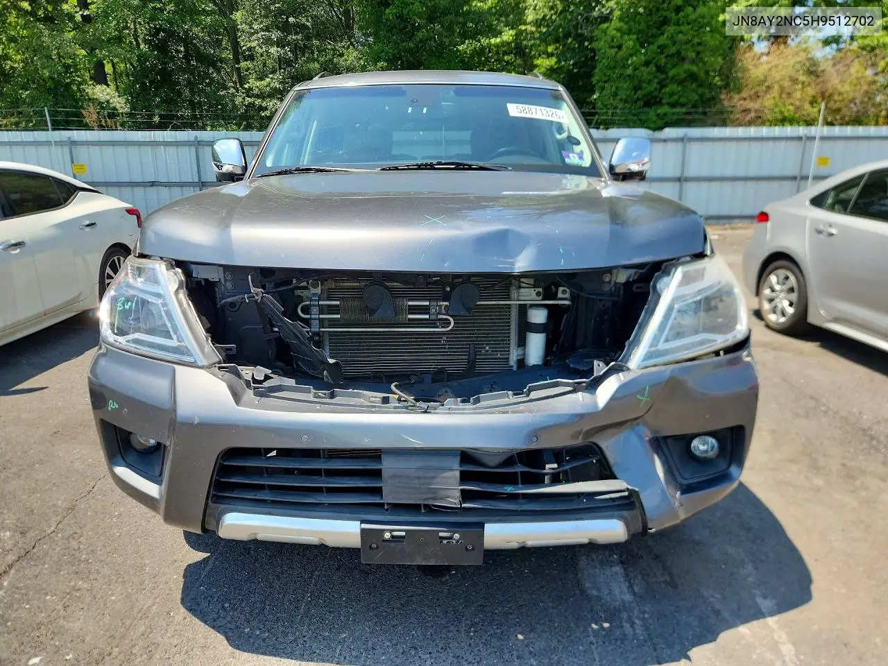 2017 Nissan Armada Platinum VIN: JN8AY2NC5H9512702 Lot: 58871326