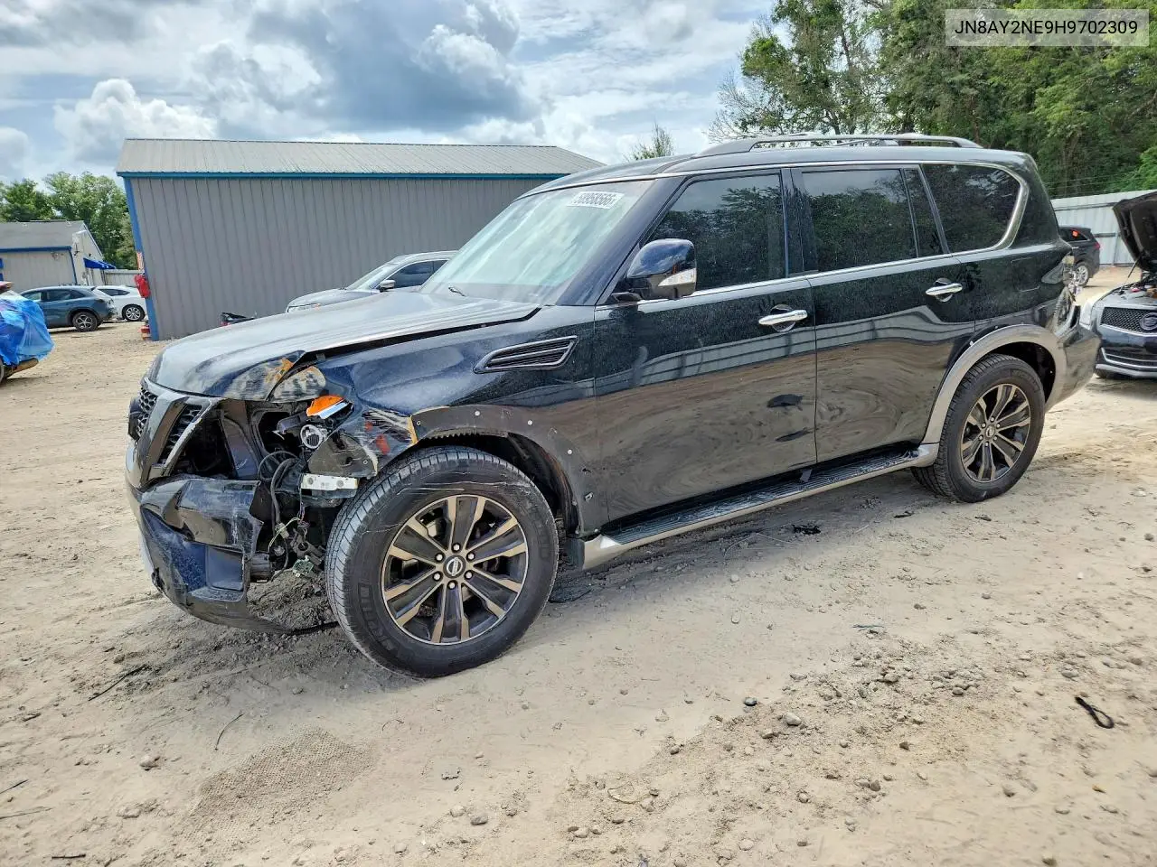 2017 Nissan Armada Platinum VIN: JN8AY2NE9H9702309 Lot: 58958566