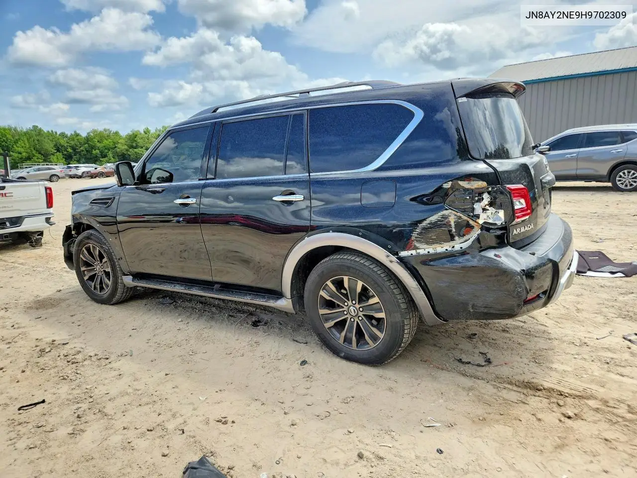 2017 Nissan Armada Platinum VIN: JN8AY2NE9H9702309 Lot: 58958566