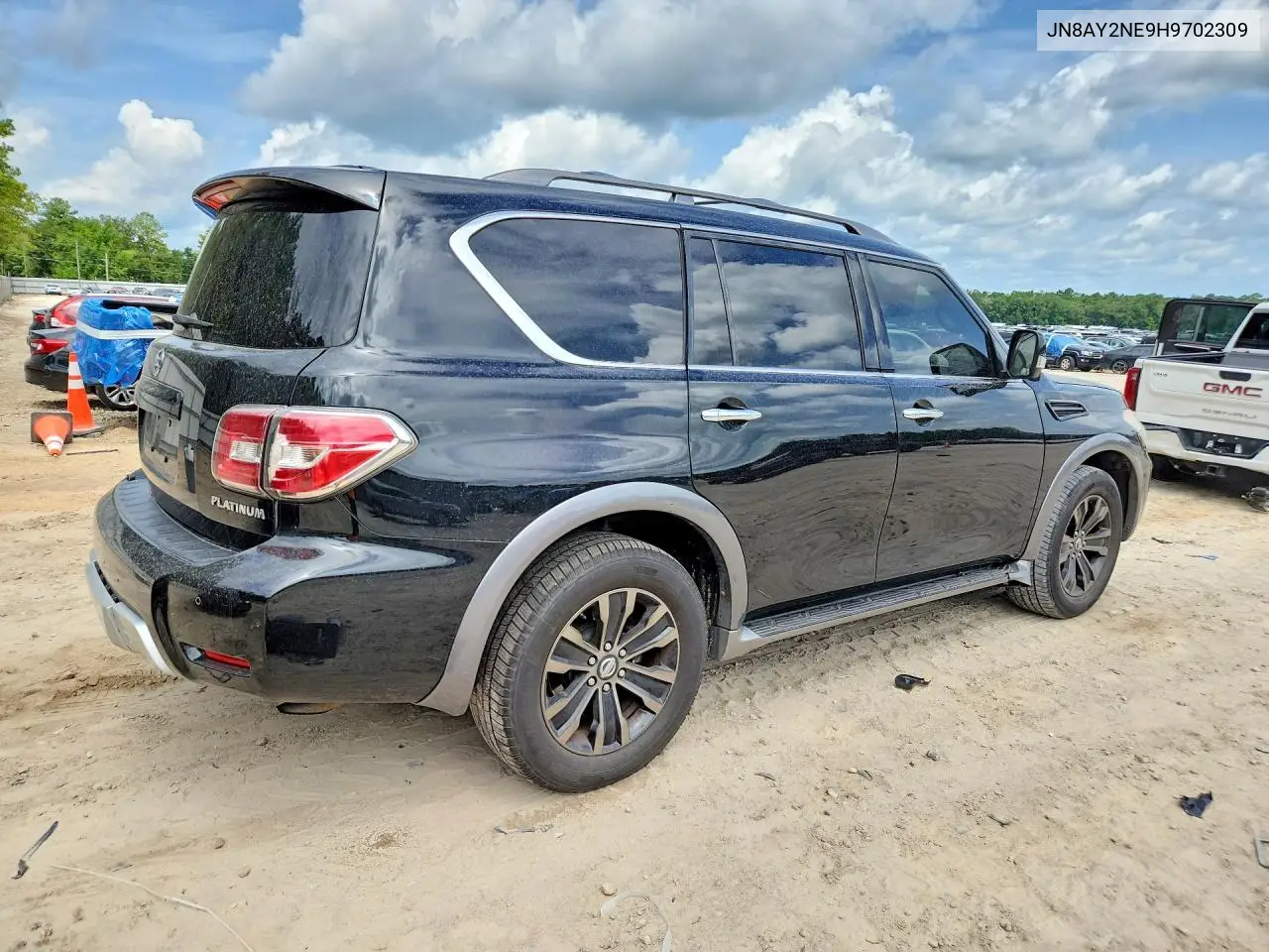 2017 Nissan Armada Platinum VIN: JN8AY2NE9H9702309 Lot: 58958566