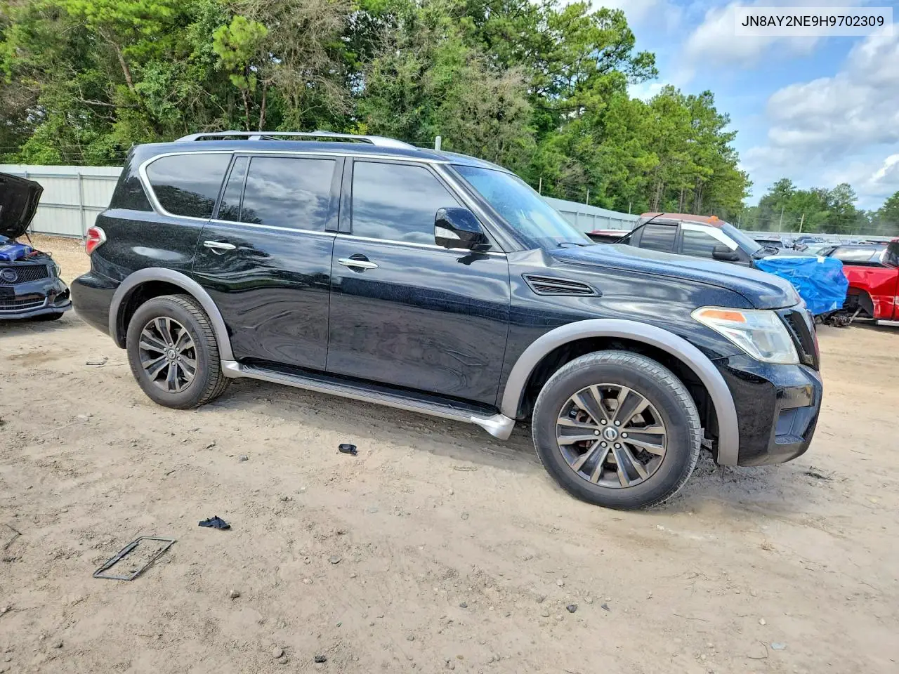 2017 Nissan Armada Platinum VIN: JN8AY2NE9H9702309 Lot: 58958566