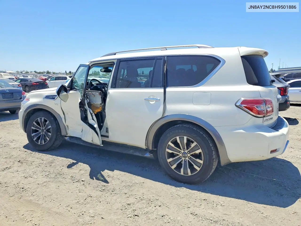 2017 Nissan Armada Sl VIN: JN8AY2NC8H9501886 Lot: 59743386