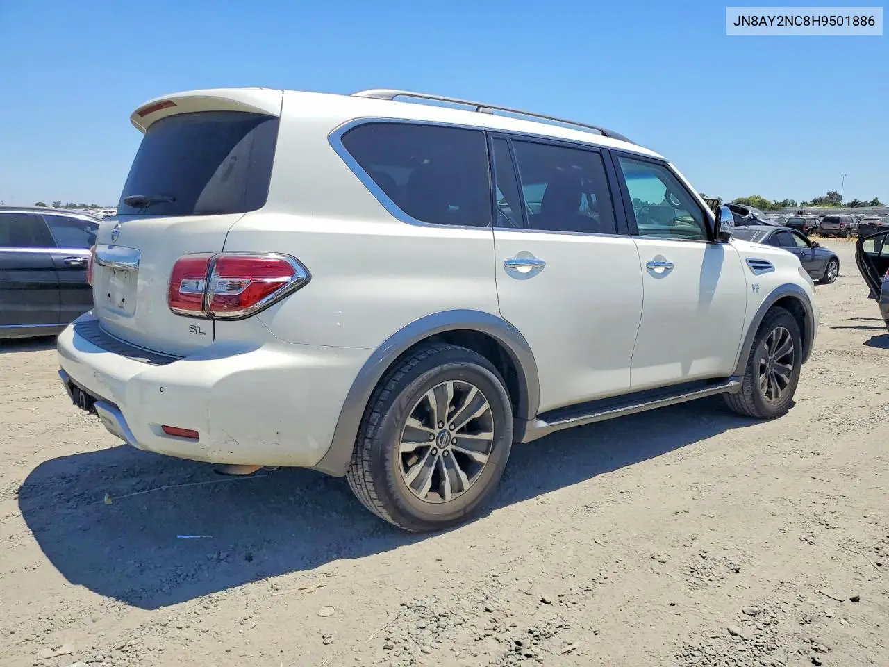 2017 Nissan Armada Sl VIN: JN8AY2NC8H9501886 Lot: 59743386
