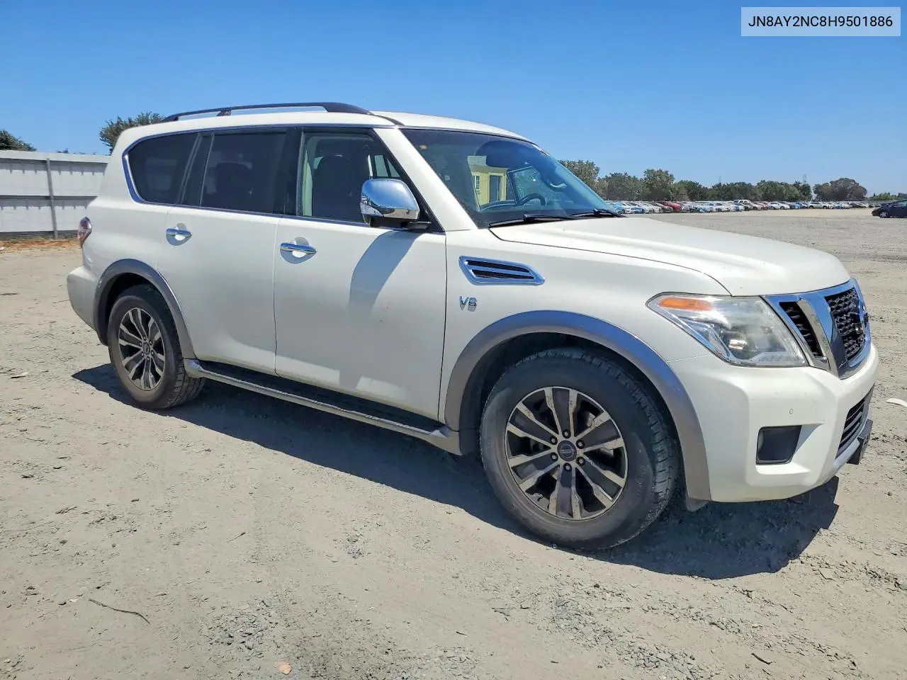 2017 Nissan Armada Sl VIN: JN8AY2NC8H9501886 Lot: 59743386