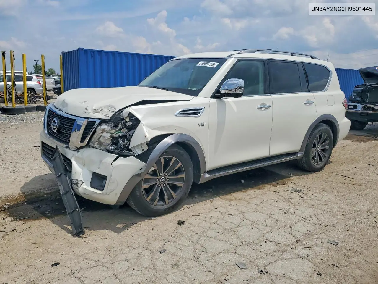 2017 Nissan Armada Platinum VIN: JN8AY2NC0H9501445 Lot: 59965166