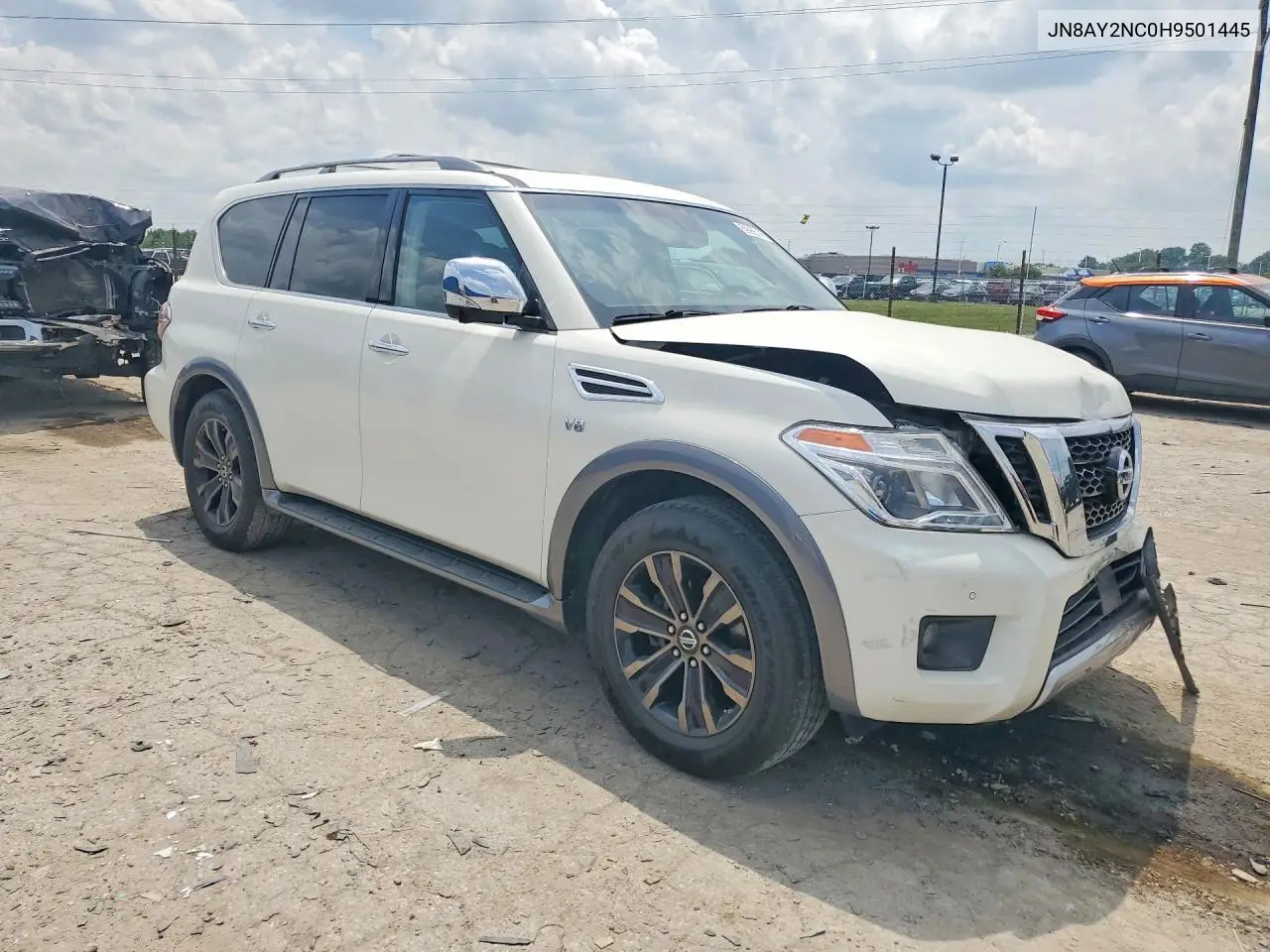 2017 Nissan Armada Platinum VIN: JN8AY2NC0H9501445 Lot: 59965166