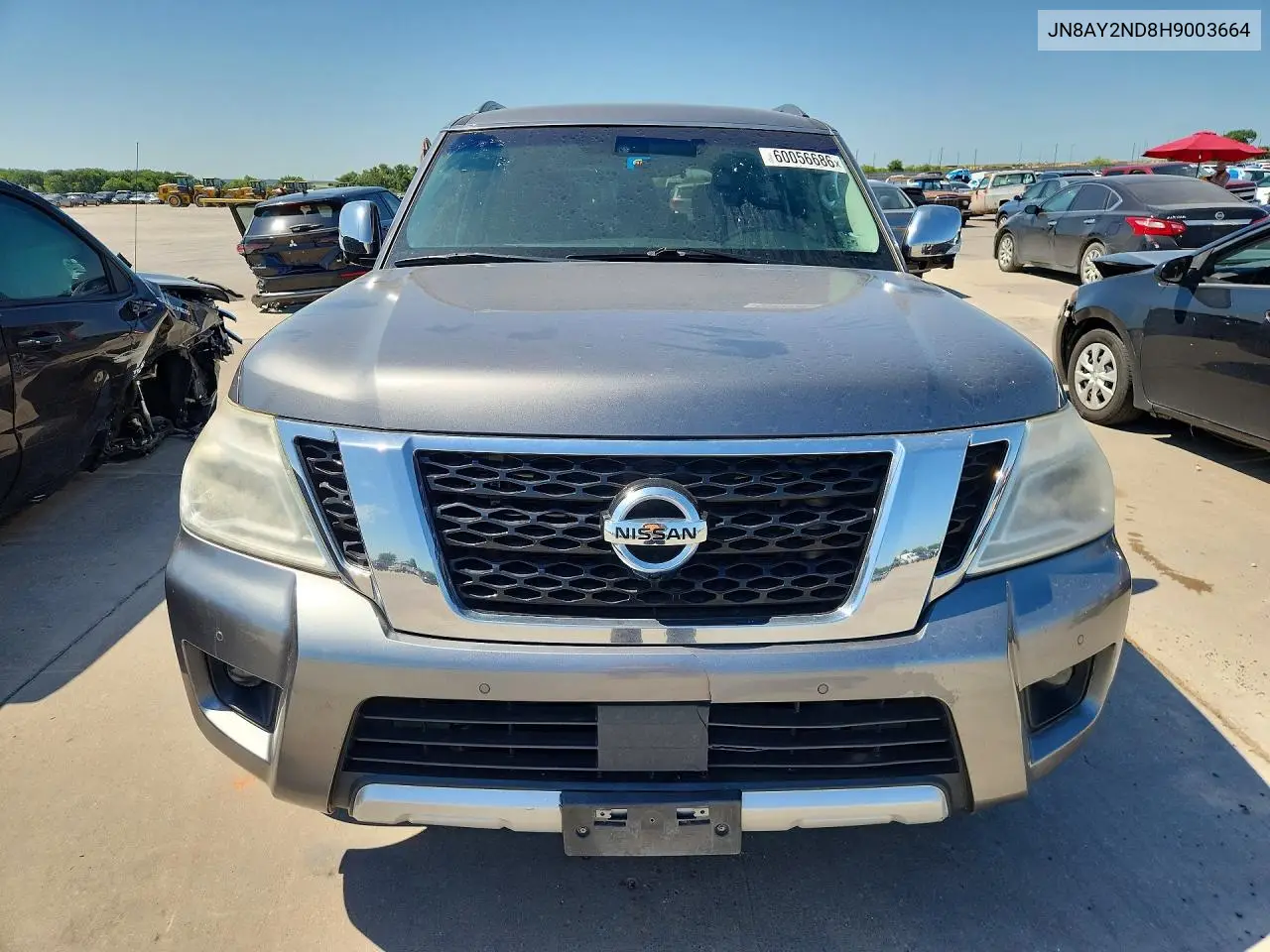 2017 Nissan Armada Sl VIN: JN8AY2ND8H9003664 Lot: 60056686