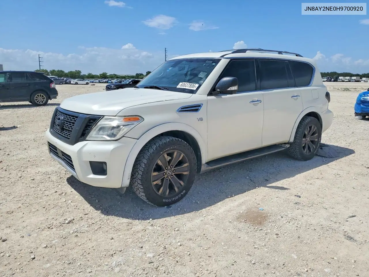 2017 Nissan Armada Platinum VIN: JN8AY2NE0H9700920 Lot: 60637806