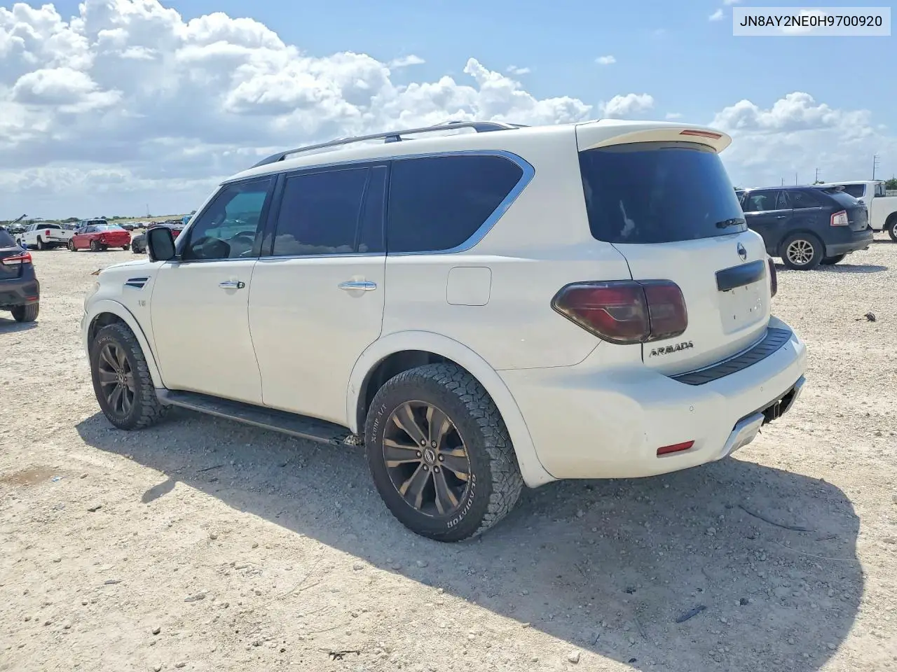 2017 Nissan Armada Platinum VIN: JN8AY2NE0H9700920 Lot: 60637806