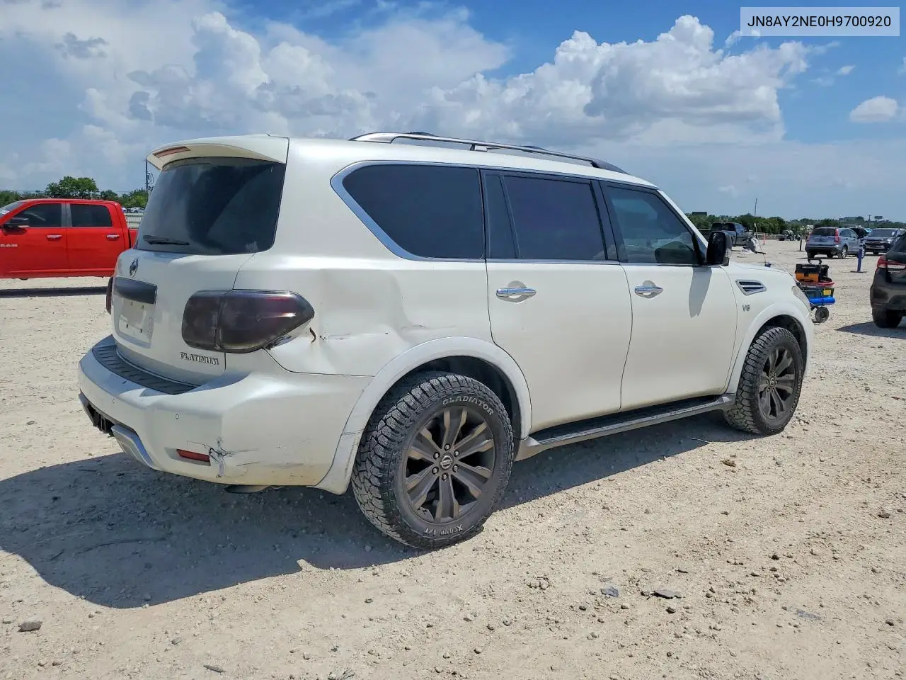2017 Nissan Armada Platinum VIN: JN8AY2NE0H9700920 Lot: 60637806