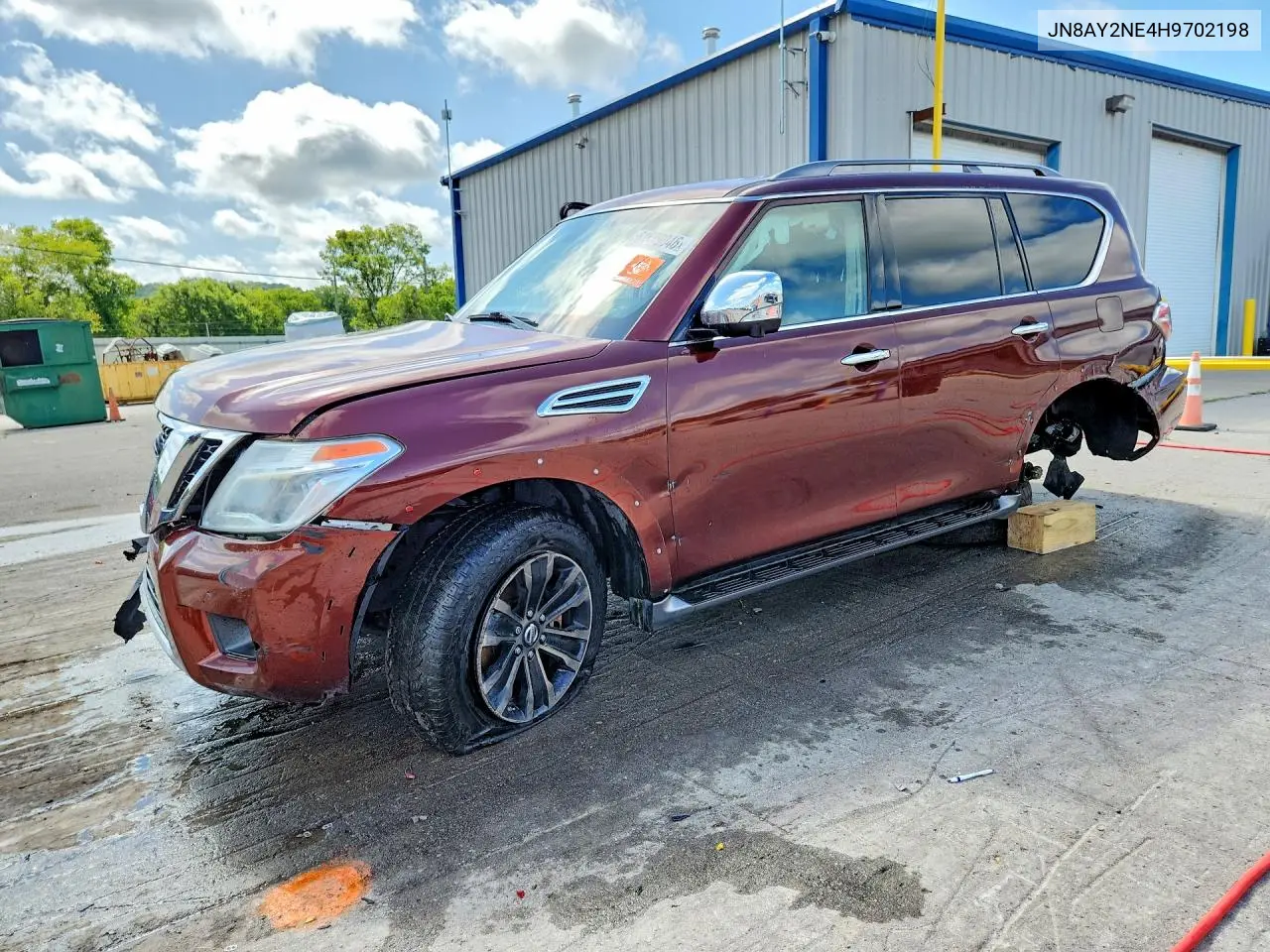 2017 Nissan Armada Platinum VIN: JN8AY2NE4H9702198 Lot: 61689046