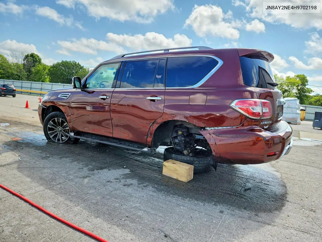 2017 Nissan Armada Platinum VIN: JN8AY2NE4H9702198 Lot: 61689046
