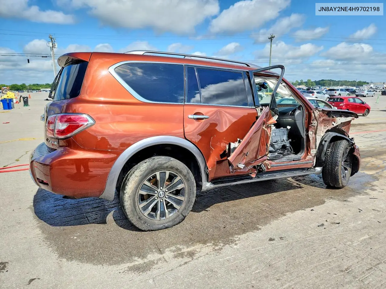 2017 Nissan Armada Platinum VIN: JN8AY2NE4H9702198 Lot: 61689046