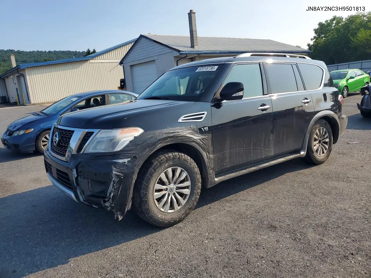 2017 Nissan Armada Sv VIN: JN8AY2NC3H9501813 Lot: 62018736