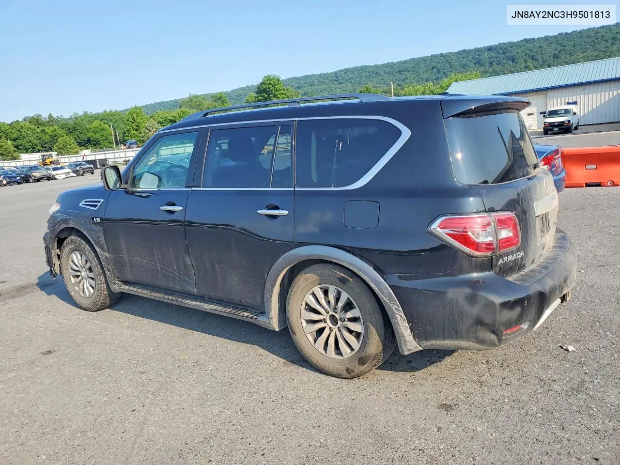 2017 Nissan Armada Sv VIN: JN8AY2NC3H9501813 Lot: 62018736