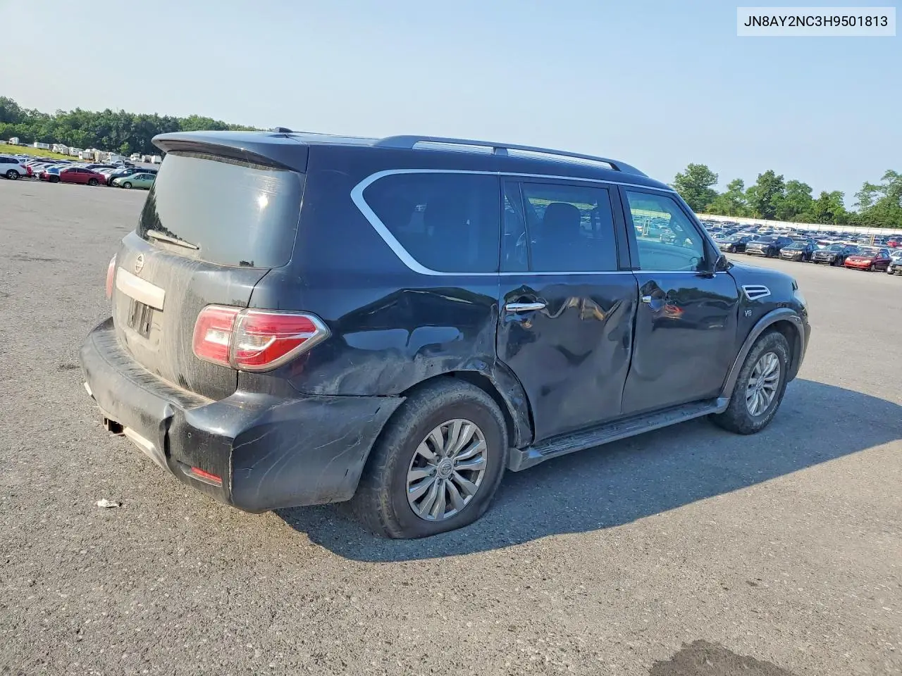 2017 Nissan Armada Sv VIN: JN8AY2NC3H9501813 Lot: 62018736